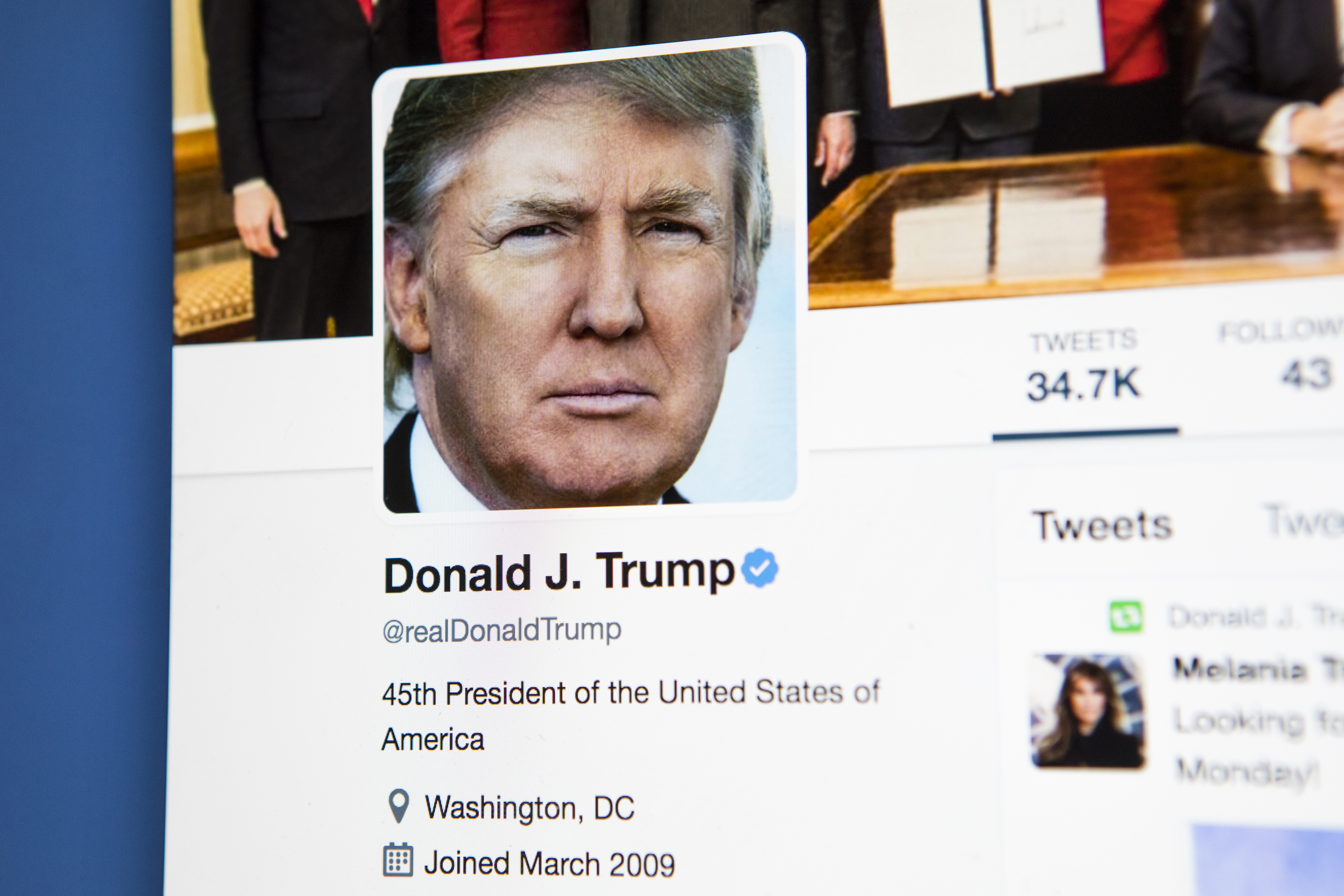 トランプ大統領のX(旧Twitter)アカウント