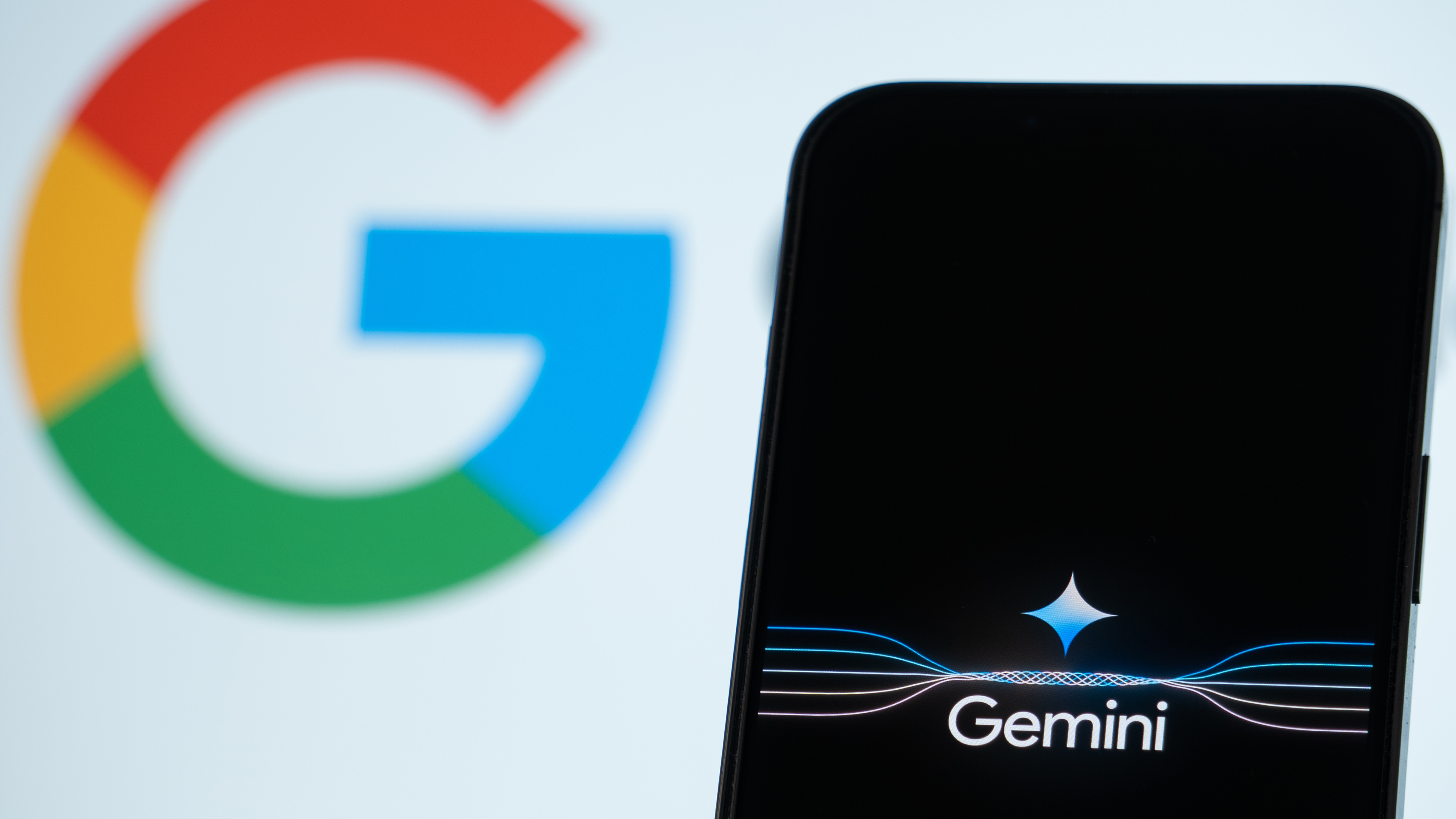 Googleが制作したgeminiという新しい人工知能のエディトリアル写真。